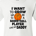 thumbnail image 4 of Inktastic I Want To Grow up To Be A Basketball Player Like My Daddy Youth T-Shirt, 4 of 5