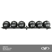 Valor Fitness Exercise Ball Storage - BG-53 Adjustable Wall Mounted Ball Rack, Basketball Rack for Basketballs, Wall Balls, Medicine Balls, and Slam Balls, Stability Balls, etc.