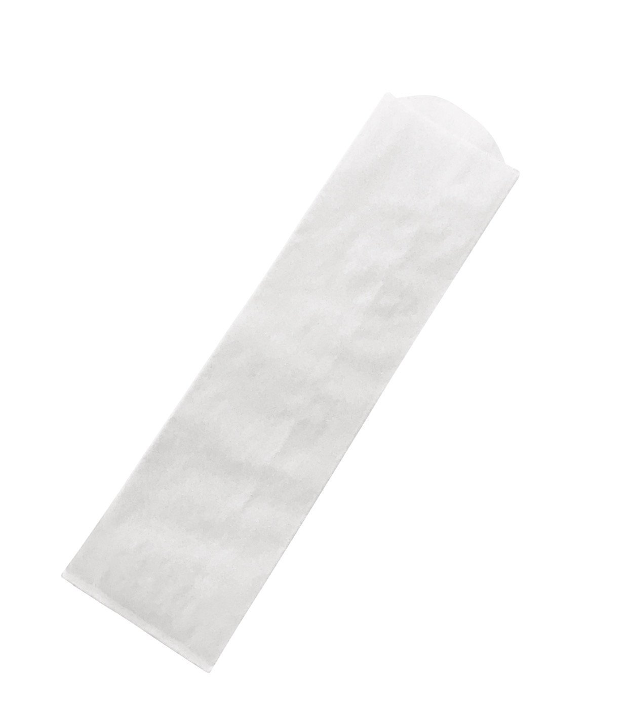 250 Plain Silverware Flatware White Paper Bags