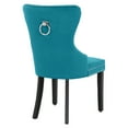 thumbnail image 4 of Costaelm Hank Tufted Velvet Upholstered Dining Side Chair (Set of 4), Velvet Teal, 4 of 8