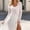 White, variant on Womens Lightweight Cardigan Long Sleeve Tie Front Cropped Bolero Shrug Ruffle Trim Sun Protection Knitted Cardigan White