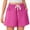 Hot Pink-A10, variant on Tianiyouqing Women Running Sweat Shorts High Rise Wide Leg Drawstring Loose Sweat Shorts Elastic Waist Pull on Gym Hiking Shorts with Pockets Black XL