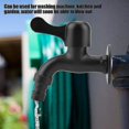 thumbnail image 2 of 304 Stainless Steel Black Wall Mount Faucet Garden Water Tap For Bathroom(caliber1/2) AWD, 2 of 5
