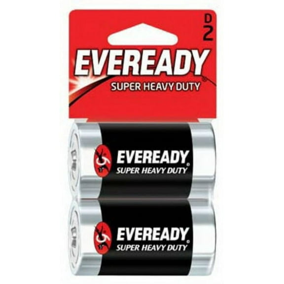 1 PC,Eveready 1250SW-2 Super Heavy Duty D Battery, 2-Pack