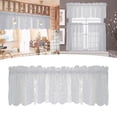 thumbnail image 3 of Cortina de cocina, decoración de nivel, Semi comedor, barra de bolsillo, cortinas, cortinas de ventana, cortinas para comedor, cuarto de , dormit Blanco BLESIY cortinas opacas, 3 of 8