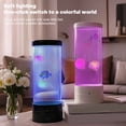 thumbnail image 7 of LED Jellyfish Lava Lamp with Remote, USB Powered Aquarium Sensory Night Light, 17 RGB Colors for Living Room, Bedroom, Kids Room Decor, 7 of 7
