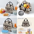 thumbnail image 5 of Bulopur Duck Camo Brown Bow Print Kids Backpack Set 4 Pcs Durable Outdoor Girls Book Bag with Lunch Bag, Pencil Case and Water Bottle Cover for Elementary Girls Ages 6-12, 5 of 7