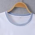 thumbnail image 5 of NuoCaiYun Womens Summer Crop Tops Short Sleeve T Shirts Crew Neck Letter Print Casual Graphic Tees Fashion Trendy Blouses, 5 of 6