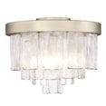 thumbnail image 4 of Golden Lighting Ciara 3-light Flush Mount in White Gold, 4 of 7