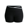 thumbnail image 5 of Athletic Works Women's and Women's Plus ButterCore Tipped Bike Shorts, Sizes XS-4X, 5 of 5
