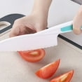 thumbnail image 2 of Fruits Slicer Plastic Kids Vegetable Cakes Cutlery Slicing Tool Plastic Chopping Bread Lettuce Salad Cooking Tableware, Random Color, 3Pcs, 2 of 7