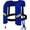 Blue, variant on Automatic Inflatable Life Jacket for Adults – Adjustable Buoyancy Vest with Manual Override,Reflective Strips & Safety Whistle for Boating, Kayaking, Surfing & Swimming.