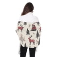 thumbnail image 4 of FORMRS Womens Scarf Winter Soft Long Big Warm Shawls Wrap Tassel Scarves, Beige Christmas Plaid, 4 of 9