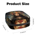 thumbnail image 2 of Bohemian Sanitary Napkin Storage Bag Pouch, Period Bag Makeup Travel Bag Oxford Cloth Small Travel Toiletry Bag for Women, 4.7x6.6x6.6 in, 2 of 6