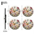 thumbnail image 2 of Battery Operated Analog Wall Clocks Non-Ticking Silent Modern Clock Decorative for Home,Office-Array Of Colorful Wildflowers In Full Bloom On The Meadow(12inch), 2 of 4