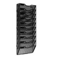 thumbnail image 3 of GUOOL Hanging Wall File Holder Mail Organizer Magazine Letter Rack Sturdy Multipurpose Mesh Metal Space Saving Vertical Multilayer 10 Tiers, 3 of 9