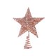 thumbnail image 3 of FELTECHELECTR 2 adornos navideños brillantes de estrella de hierro para árbol de Navidad (1 pieza de 20 cm en oro rosa, 1 pieza de 25 cm en oro rosa), 3 of 6
