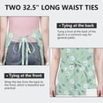 thumbnail image 6 of Pioneer Flower Floral Print Pattern Apron for Women and Men, Cotton Linen Waterproof with Pockets, Adjustable, 33x27 Inch for Kitchen, Gardening, BBQ, Salon, 6 of 6