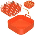thumbnail image 3 of OUSITAID Silicone Microwave Bacon Cooker with Tray Bacon Rack and Grease Catcher Non-Stick Perfect for Oven Air Fryer Cooking Bacon  Sausage  Pizza Rolls, 3 of 9