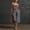 #0228-Dark Gray, variant on Women Cotton Linen Strap Jumpsuits Casual Sleeveless Capri Jumpsuits Strap Loose Rompers with Pockets