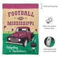 thumbnail image 2 of Magnolia Gardens M011615 13 x 18 in. Football In Ms Maroon & Grey Burlap Garden Flag, 2 of 2