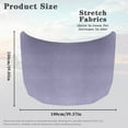 thumbnail image 7 of Uorisanigo Light Purple Car Hood Cover Stretch Polyester Protection Cars Bonnet Banner for Trucks, Cars, SUV, or Van Car Decorations, All-Season Protection, 7 of 7