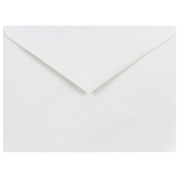 JAM Paper A6 Invitation Envelopes with V-Flap, 4 3/4 x 6 1/2, White, 50 per Pack