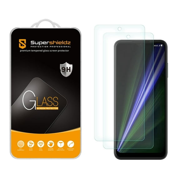 (2 Pack) Supershieldz Designed for T-Mobile (REVVL 7 Pro 5G) Tempered Glass Screen Protector, Anti Scratch, Bubble Free