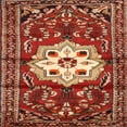 thumbnail image 1 of Ahgly Company Machine Washable Indoor Square Traditional Tomato Red Area Rugs, 3' Square, 1 of 7