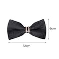 thumbnail image 6 of Men Bow Tie Formal Business Style Rhinestone Decor Exquisite Satin Bright Color Smooth Solid Color Party Banquet Wedding Groom Bow Clothes Accessories, 6 of 8