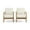 Teak/Beige, variant on Emmry Outdoor Acacia Wood Club Chair, Set of 2, Teak and Beige