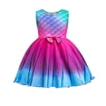 thumbnail image 2 of AURIGATE Tutu Skirt for Newborn Toddler Baby Kids Girls Sleeveless Mermaid Bow Skirt Dress Princess Dress, 2 of 5