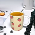 thumbnail image 5 of Disketp Strawberries Large Coffee Mug with Handle Tea Cup Novelty Coffee Cup for Men Women Office Work, 5 of 6