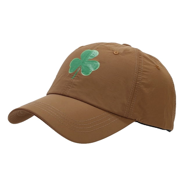 GDREDA Hat Men Three Leaves Pattern Baseball Cap Tongue Outdoor Sun Hat,Coffee