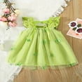 thumbnail image 3 of Robe Trapèze en Tulle Sans Manches Plissée Papillon Tutu Princesse pour Tout-Petites Filles, Robe de Fête, 3 of 7