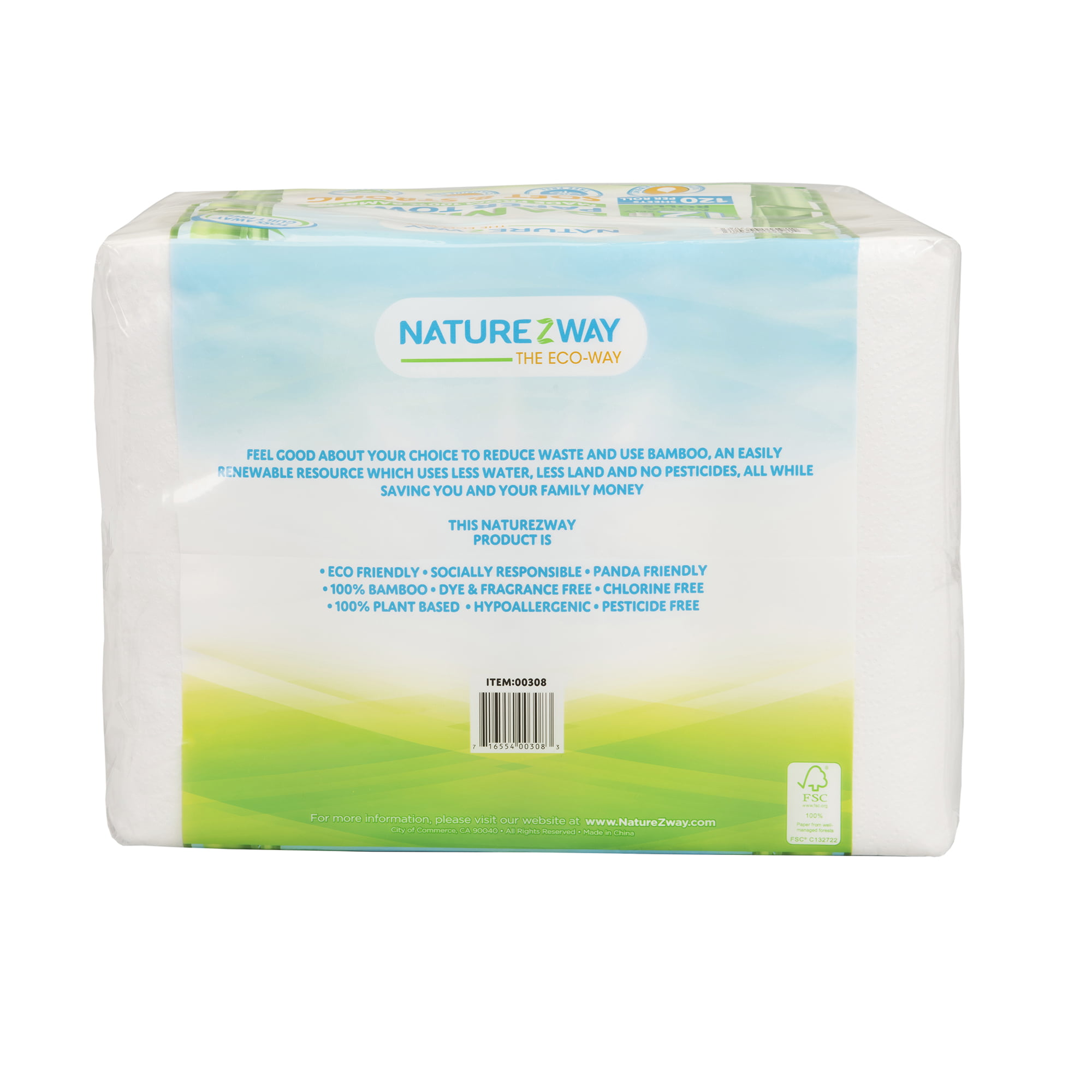 Classic White 100% bamboo paper towels – Betterway