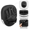 thumbnail image 5 of 2pcs Boxing Mitts, EEEkit MMA Punching Boxing Training Hand Pads PU Leather Punching Kicking Palm Pads Training Boxing Target Pad,  Ideal for Karate, Muay Thai Kick, Sparring, 5 of 9