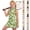 Green, variant on Gunia Girls Tennis Dress Golf Outfit 1/4 Zip Quick Dry Sleeveless Zip Dress With Playful Print Kids Summer Girl Dress With Stand Collar Comfortable Sundress Green Dress For Girls 4-15 Years