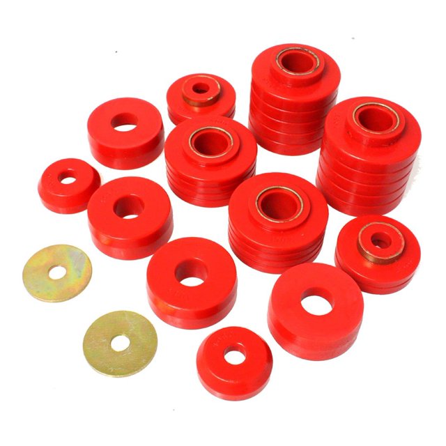 Energy Suspension Bagues de Montage en Cabine 4.4107R; Rouge; Polyuréthane