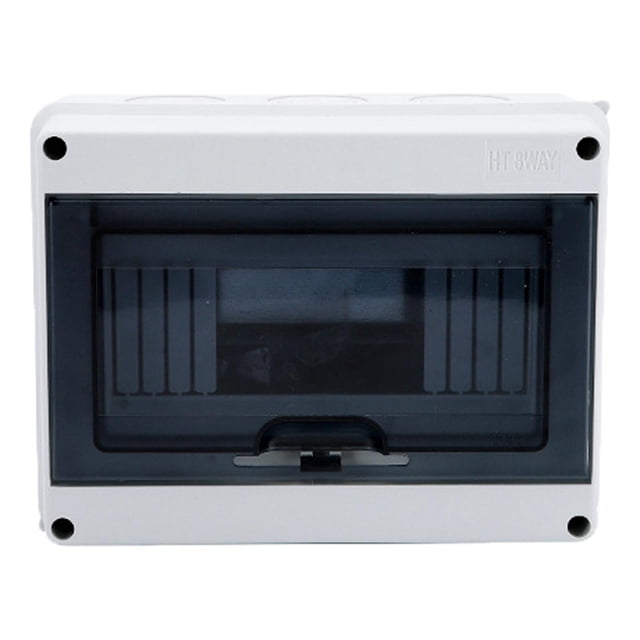 Unatoiry IP66 Waterproof Electrical Distribution Enclosure Outdoor Panel Box 8 Way 1Set