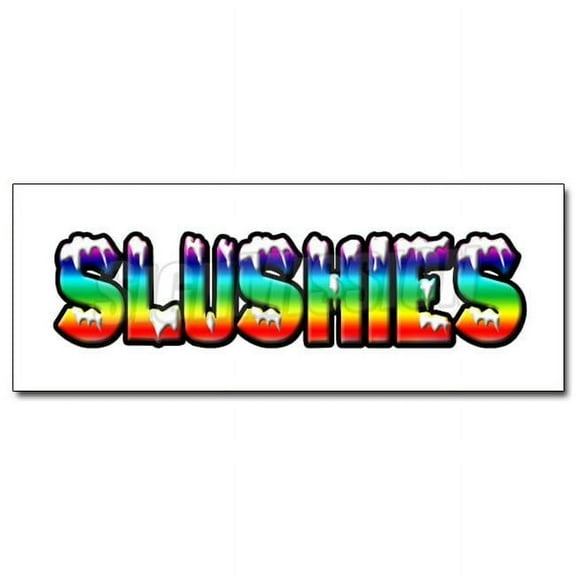 SignMission D-24 Slushies1 24 in. Slushies 1 Decal Sticker - Slushie Concession