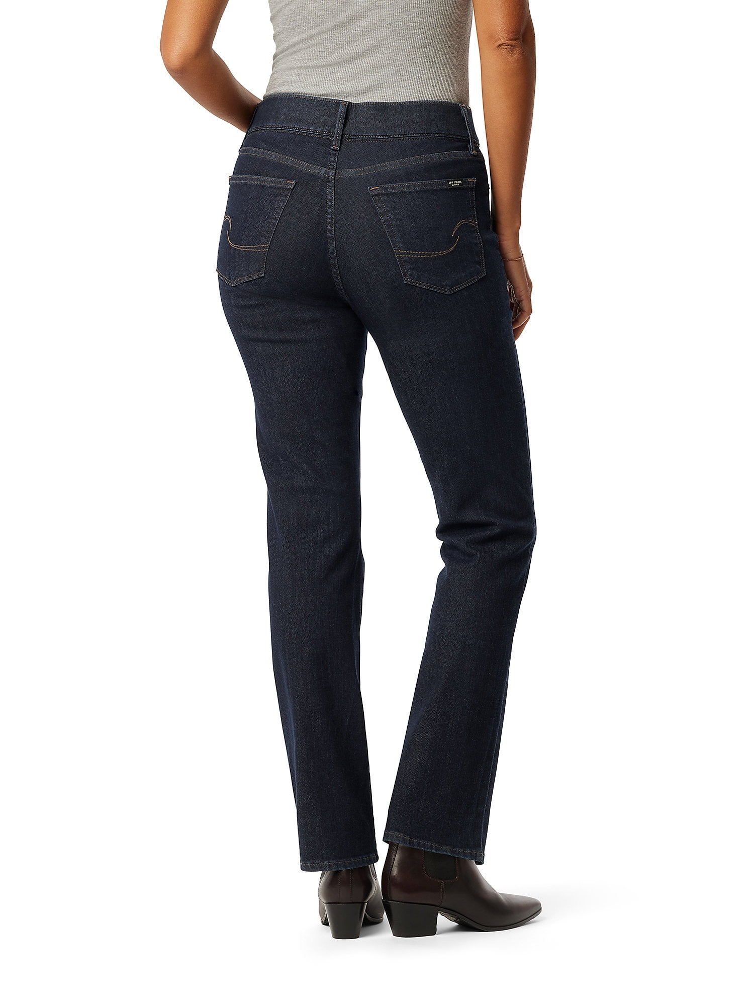 Levi Strauss Signature Women's Shaping Perfect Pull On Straight Jeans, Sizes 2-16