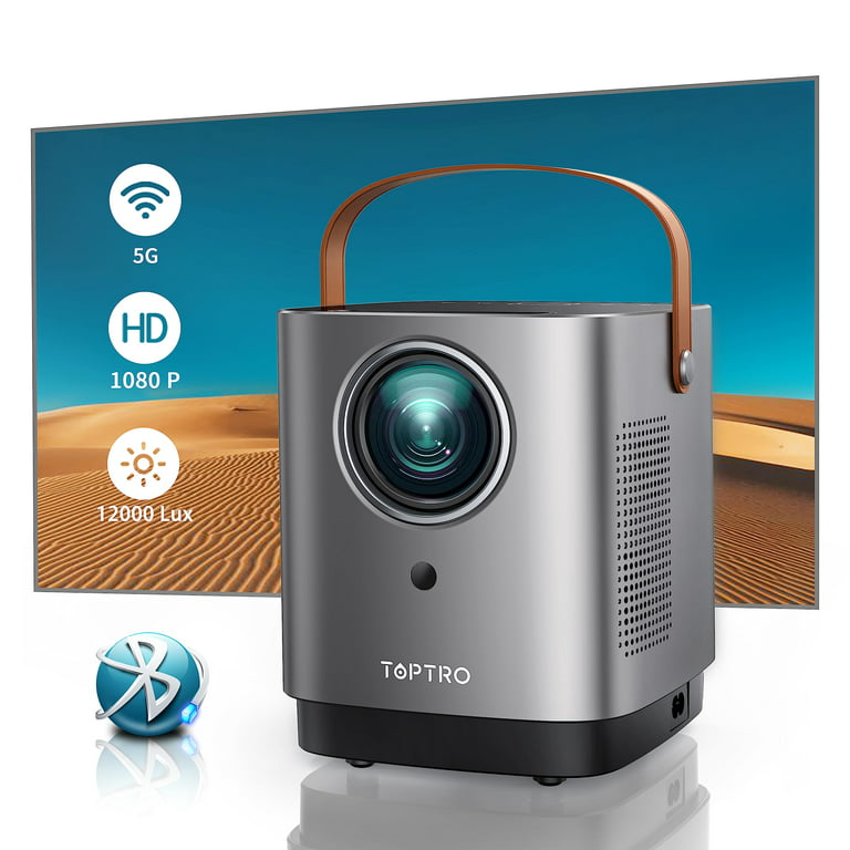 Toptro TR25 - Mini projecteur portable avec WiFi, Bluetooth et 9 500 lumens  - Mini