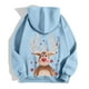 thumbnail image 5 of WILLBEST Sudadera Deportiva para Mujer Ladies' Christmas Printed Zipper Long Sleeved Pocket Drawstring Casual Hooded Sweatshirt 2051 XX-Grande, 5 of 8