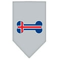 thumbnail image 5 of Pet and Dog Bandana Screen Printed, "Bone Shaped Iceland Flag", 5 of 10