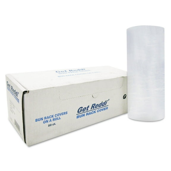 Inteplast Group Poly Bun Rack Cover, 60x80, 15 Micron, 50/Case -IBSBR60X80