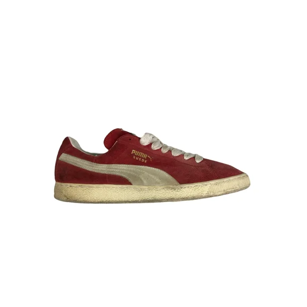 PU & MA Suede Classic+ High Risk Red-White Sneaker Shoes Men's (Size: 13) 352634-65