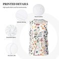 thumbnail image 3 of Rocae Watercolor Floral for Men's Basketball Jersey Lightweight and Breathable Athletic Tank Top,Quick-Drying Sports Jersey X-Large, 3 of 9