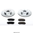 thumbnail image 4 of Power Stop Brake Kit K1714 1-Click Brake Kit; Carbon Fiber Ceramic Brake Pads; 12.6 Inch Silver Zinc Plated Cross-Drilled And Slotted Rotor; With Rotor/Brake Pad/Hardware, 4 of 4