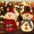 thumbnail image 4 of Decoración de mesa navideña Sancodee Snowman con luces LED, 4 of 7